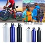 Gradient Color Aluminum Water Bottle 500ml 750ml Large Capacity