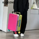 KLQDZMS 20"ABS + PC Suitcase Large-capacity Trolley Case Women Boarding Box - Image 2