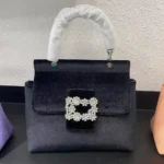 Luxury Diamonds Women Bag Designer Velvet Handbags Metallic Handle Shoulder Crossbody nt Evening Bag Clutch - Image 5