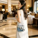 Designer Brand Denim Blue 2026 Spring Summer New Fashionable Denim Diamond-encrusted - Image 5