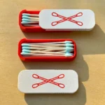 Mini Sliding Cotton Swab Storage Box Portable Swab Case For Travel And Daily - Image 2
