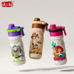 X&W Toy Story Spray Insulated Cup Stainless Steel Straw Thermal Mug