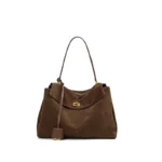 Large Capacity Autumn Winter Suede Leather Tote Bag Frosted Cowhide H - Image 6