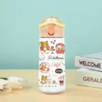 R-Rilakkuma Japanese Teddy Bear Cartoon Thermos Cup 304 Stainless - Image 3