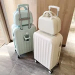 Storage Toiletry Box Solid Color Suitcase Square Box Large Capacity