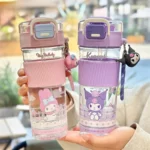 X&W Sanrio Kuromi Straw Cup 520ml Tritan Cartoon Cute Water Cup Portable - Image 2
