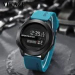 YIKAZE Men Sport LED Watches Top Brand Men Digital Clock Multi-Functional Rubber
