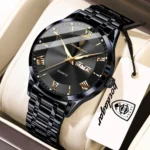 POEDAGAR Luxury Male Clock Waterproof Luminous Week Date Men's Watch