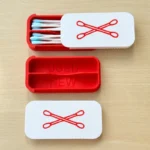 Mini Sliding Cotton Swab Storage Box Portable Swab Case For Travel And Daily