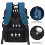 BANGE Travel Backpack Men Business Backpack School Expandable USB Bag - Image 4