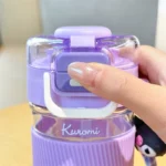 X&W Sanrio Kuromi Straw Cup 520ml Tritan Cartoon Cute Water Cup Portable - Image 4