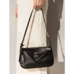 2026 Spring New Luxury Brand Women Shoulder Bags Split Leather Black - Image 6