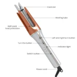 Auto Negative ions Rotating Hair Curler 3 grades Temperature Ceramic Fast Heat - Image 3