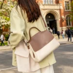 Genuine Cowhide Leather Satchels Bag for Women Fashion Luxury Designer