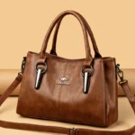 High Quality Cow Leather Ladies Handbags Fashion Luxury Female Messenger Tote Bags - Image 5