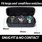 8 Slots Hard Shell Travel Watch Storage Box, Carry Case, Display Organizer - Image 2