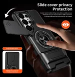 Phone Case for Samsung Galaxy S26 S24 S23 Ultra S25 FE Lens Protect Ring Holder - Image 4