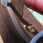 Large Capacity Autumn Winter Suede Leather Tote Bag Frosted Cowhide H - Image 2