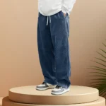 Autumn Winter Warm Motorcycle Jogger Corduroy Pants Men Tech - Image 5