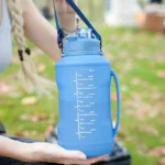 2L/64oz Silicone Water Bottles Collapsible Travel Water Bottle Roll