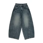 2025 Spring New Men's Jeans Oversized Wide Leg Pants Loose Vintage Patchwork - Image 6