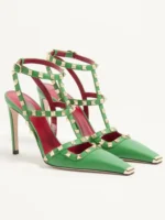 Summer Square Headed Rivet High-heeled Women's Sandals, Fashionable and Sexy Women's - Image 2