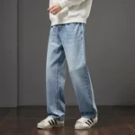 Men's Vintage-Washed Straight-Leg Jeans 2025 Fall/Winter Collection - Image 2
