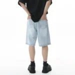 Vintage Mens Jeans High-Streets Wide-leg Pants Men Summer Baggy Jeans - Image 5