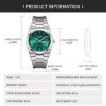 Man Watch Quartz Watch Luxury Waterproof Luminous Date Week Stainless - Image 6