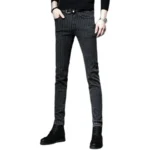 Men's Striped Slim Stylish Casual Pencil Pants Jeans Spring Autumn Korean Trendy - Image 5