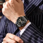 POEDAGAR Luxury Male Clock Waterproof Luminous Week Date Men's Watch - Image 6