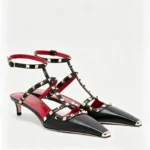 Summer Square Headed Rivet High-heeled Women's Sandals, Fashionable and Sexy Women's - Image 5