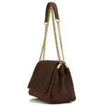 New Women Autumn Winter Suede Shoulder Bag Vintage Tote Bag with Chains Fashion - Image 2