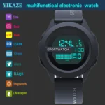 YIKAZE Men Sport LED Watches Top Brand Men Digital Clock Multi-Functional Rubber - Image 5
