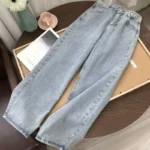 Y2K Retro Straight Leg Jeans Spring and Autumn Styles High Street Wide Leg Pants - Image 2