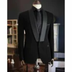 3 Piece Formal Men Wedding Suits Groom Tuxedos Slim Fit Business Suits Peak