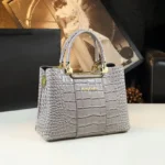 Genuine Leather Women Handbag 2023 New Fashion Brand Crocodile Pattern Lady Portable - Image 3
