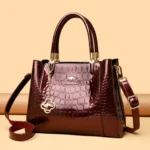 KAIDIFEINIROO Kangaroo Brand Casual Tote Bag Oil Pu Leather Handbag Womne Shoulder - Image 2
