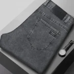 Men's New Stretch Straight Jeans Business Versatile Trendy Youth Casual Regular - Image 2