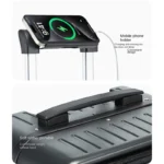 20 Inch Multifunctional Front opening Luggage Laptop Travel Suitcase Boarding Box - Image 5