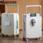 KLQDZMS 20"22"24"26"28 Inch Zipper Suitcase PC Boarding Box Multifunctional Trolley