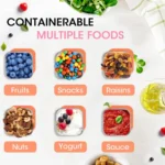 4Pcs 2/6oz Snack Container Stainless Steel Salad Box with Silicone Lids - Image 5