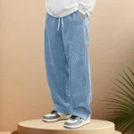 Autumn Winter Warm Motorcycle Jogger Corduroy Pants Men Tech - Image 6