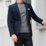 2025 Slim Fit Fashion Suits M-4XL High-Quality British Casual Solid Color  Men All Fit - Image 5