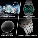 PAAZOMU Fashion Brand Man Wristwatch Waterproof Luminous Date Week - Image 3
