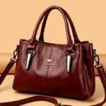 High Quality Cow Leather Ladies Handbags Fashion Luxury Female Messenger Tote Bags - Image 4