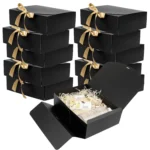 5pcs Gift Boxes with Lids Kraft Paper Gift Boxes for Presents Wedding