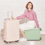 Mixi Puristic Design Travel Luggage Rolling Wheel Hardside Women Suitcase - Image 2