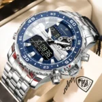 POEDAGAR Top LED Man Clock Waterproof Electronic Luxury Men's Watches Dual