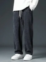 Autumn Winter Warm Motorcycle Jogger Corduroy Pants Men Tech - Image 3